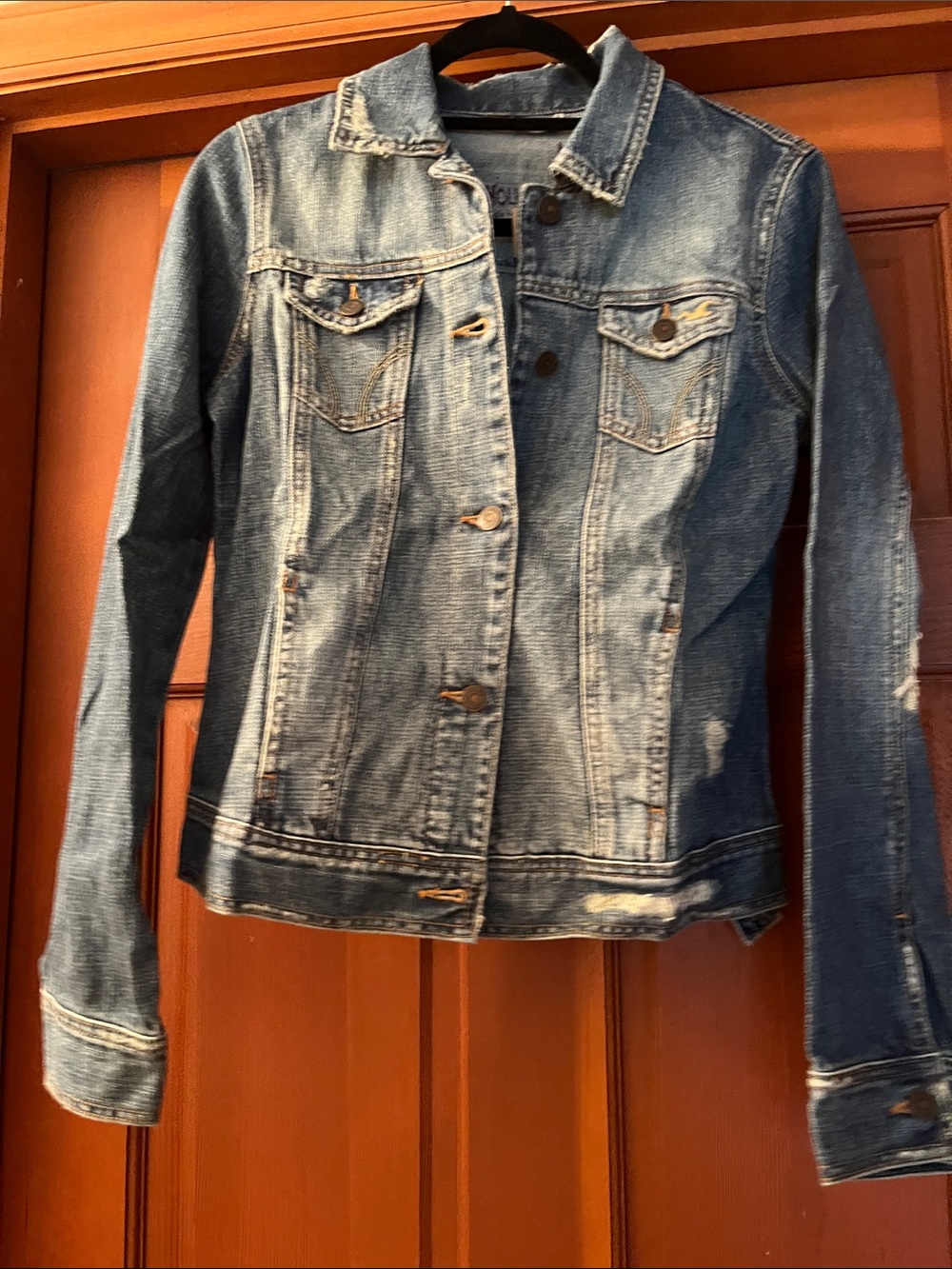 NWT Hollister Faded Blue Women's Denim Jacket